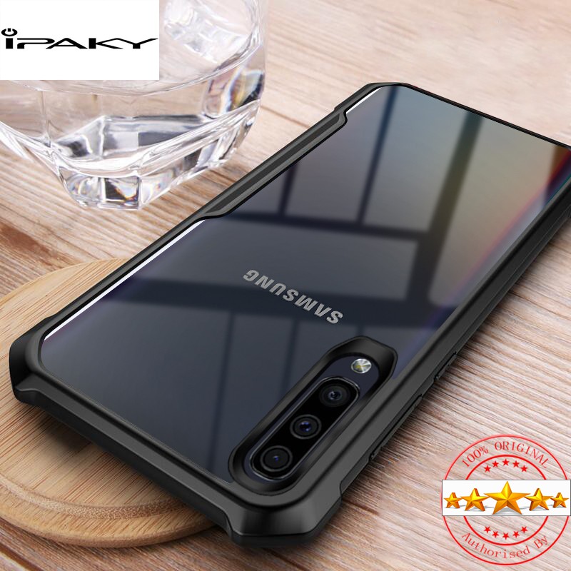 Ipaky 手機殼三星 Galaxy A10 A20 A30 A40 A50 A70 軟 TPU 裝甲保險槓防裂防震