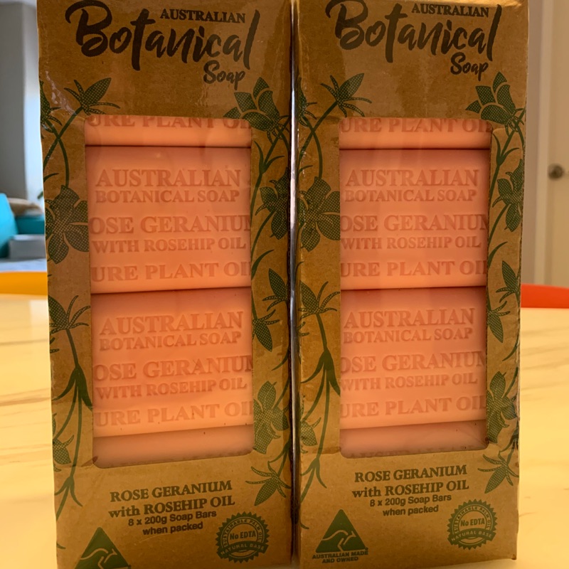 Costco 澳洲 精油香皂 玫瑰天竺葵 現貨 單顆 整盒