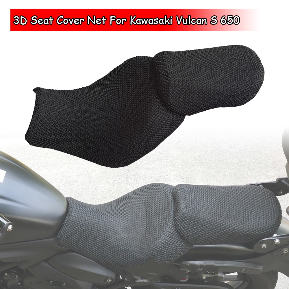 KAWASAKI 適用於川崎 Vulcan S 650 S650 VN650 摩托車座墊套網三維網罩絕緣乘客座椅