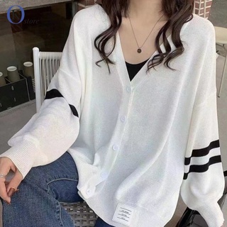 【M-4XL】防曬外套大尺碼 冰絲外套 薄外套 防曬外套 冰絲防曬衫 夏季100公斤大碼女裝 韓版慵懶風透氣薄款針織開衫