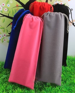 【菲麗雅精品屋】 10x30cm絨布手機袋 行動電源 自拍神器袋 零件袋 萬用袋 束口袋 首飾袋 禮品袋 收納袋