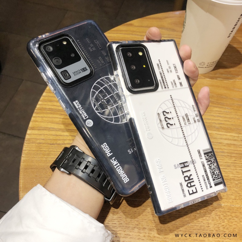 潮牌地球儀錶三星Note20Ultra手機殼S21透明保護殼S20軟膠S10+/S9