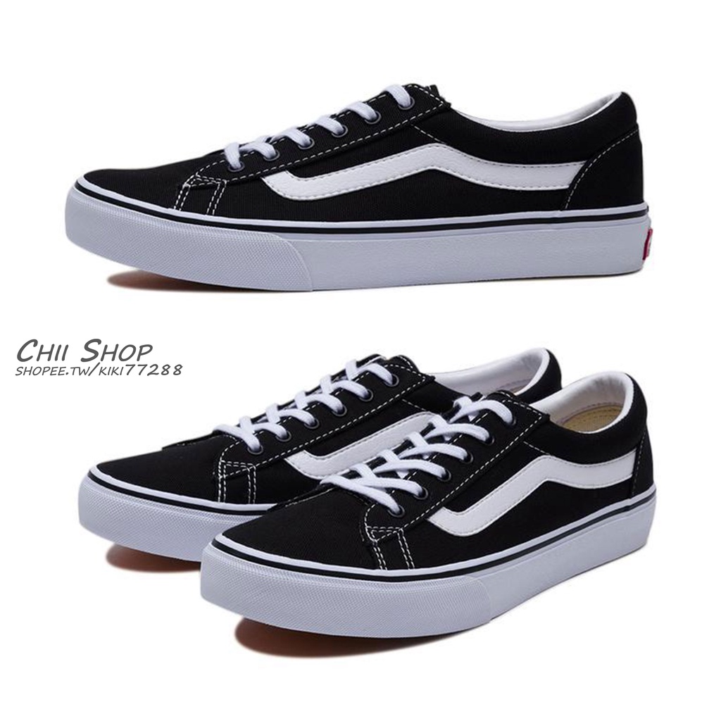 【CHII】日本 VANS RIPPER 黑色 帆布鞋 BLACK/WHITE