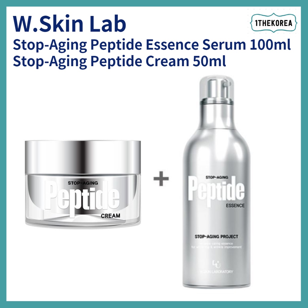W.skin LAB 停止老化肽霜 50ml + 精華液 100ml