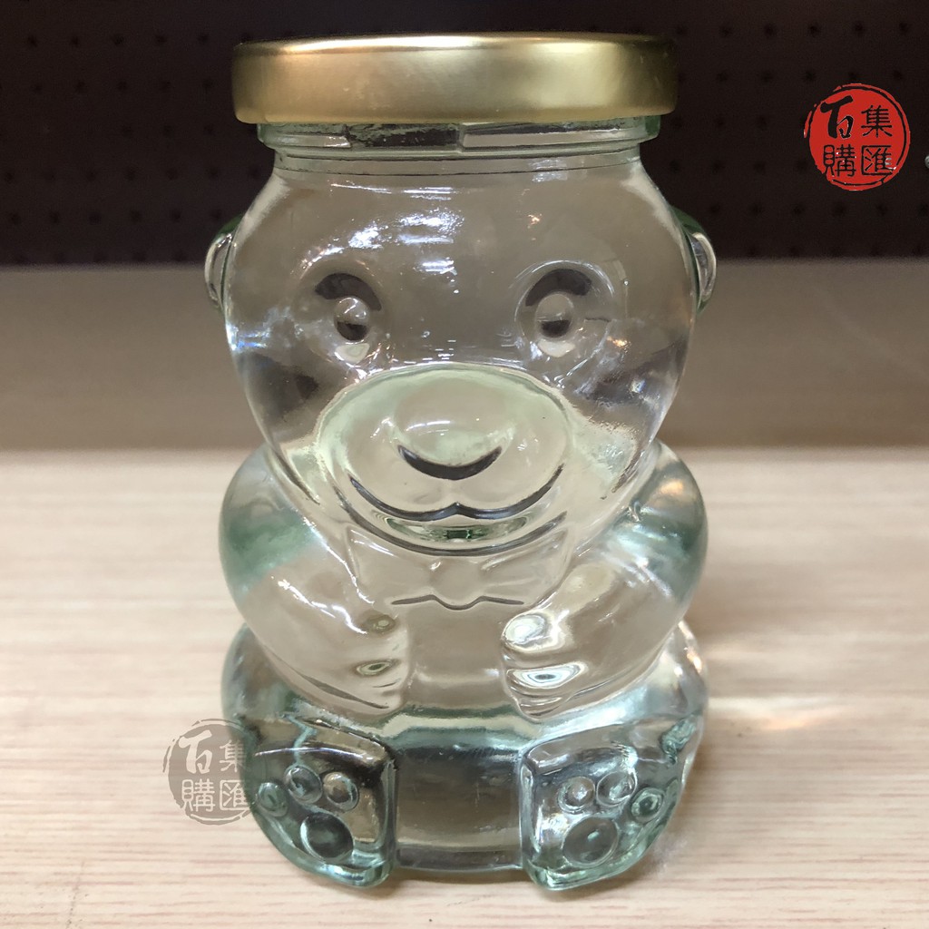 【集匯百購】熊熊瓶 小熊瓶 玻璃果醬瓶 罐頭瓶 果醬瓶 辣椒醬瓶 蜂蜜瓶 密封瓶 魚子醬瓶 XO醬瓶