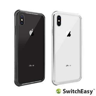 SwitchEasy iPhone XS/ XS Max/ XR iGlass TPU邊框+鋁框 9H玻璃背蓋 保護殼