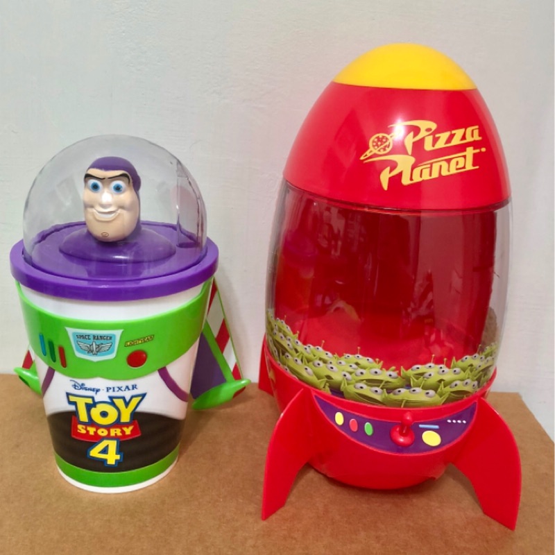 「現貨」玩具總動員4 巴斯光年造型杯 火箭造型爆米花桶