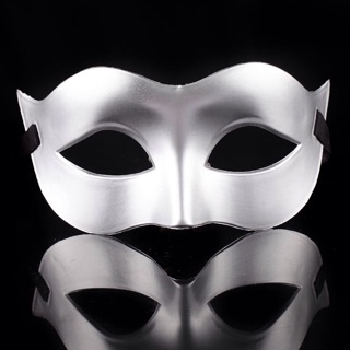 銀色派對面具 街舞面具 硬式塑膠 萬聖節角色扮演 cosplay 整人