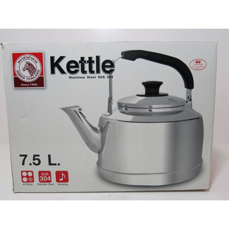 Zebra斑馬牌18 8不銹鋼笛音壺7 5l 斑馬牌不銹鋼笛音壺7 5l 304不鏽鋼茶壺燒開水壺泡茶壺沖茶 蝦皮購物