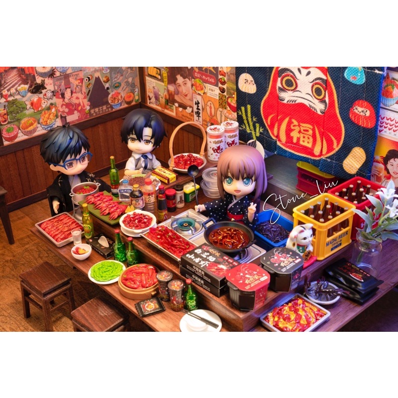 🍄 開單登記中✔️｜1:12 迷你日式居酒屋吧台 深夜食堂 娃娃屋 場景擺設 迷你家具 袖珍玩具 微縮模型案
