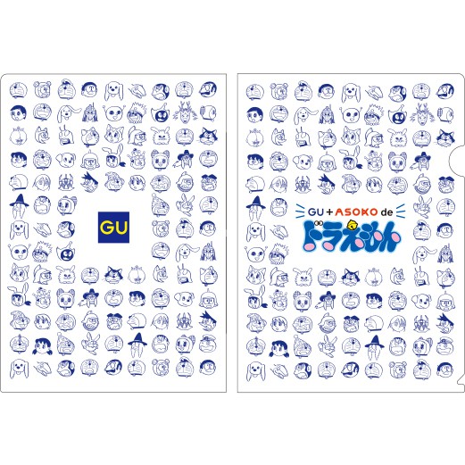 愛日貨現貨uniqlo 副牌gu Asoko Doraemon 哆啦a夢資料夾限定周邊贈品 蝦皮購物