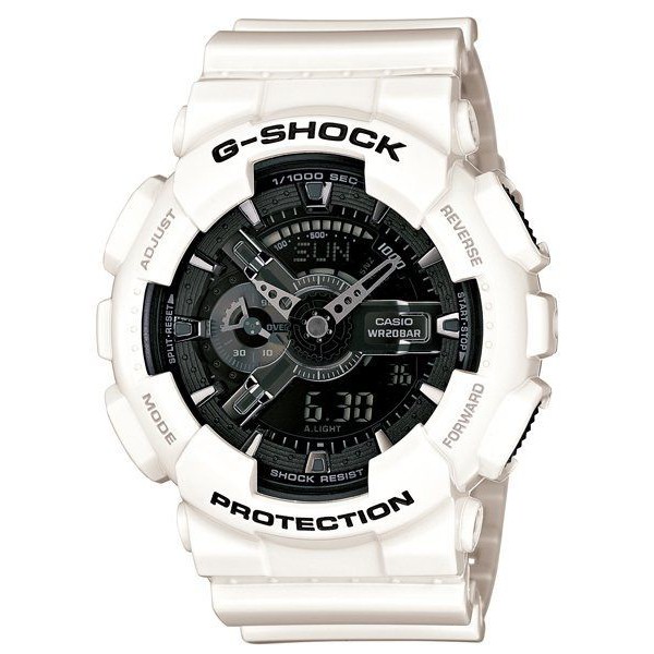 【奇異SHOPS】CASIO 卡西歐 G-SHOCK 白樂高 層次面板 GA-110GW-7A 防水