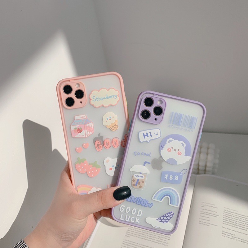 部分現貨 馬卡龍色小白熊手機殼 蝦皮購物