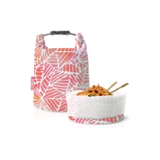Roll'eat 西班牙桶裝食物袋-粉紅葉子 環保食物袋 零食袋 保鮮袋 保鮮食物袋 保鮮 保鮮食物袋 熱食袋