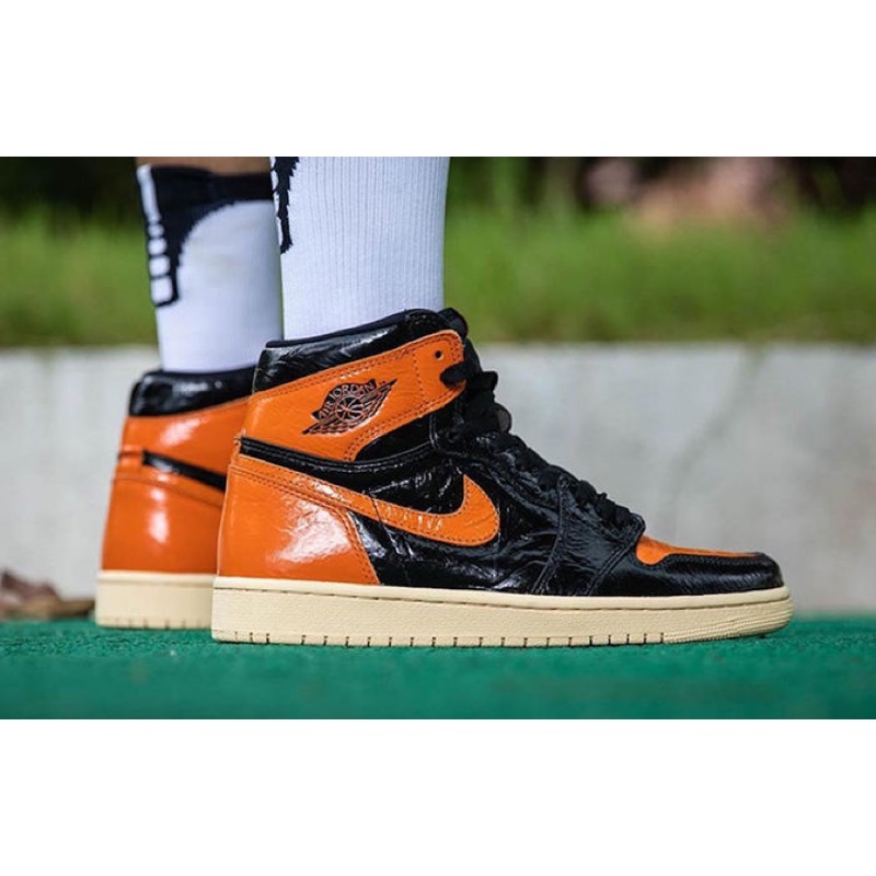 jordan black orange