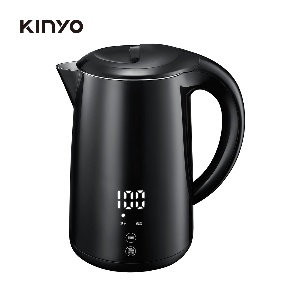 KINYO 1.7L 智慧溫控雙層快煮壺 (KIHP-1180) 熱水壺 電茶壺 電熱水壺 現貨 廠商直送