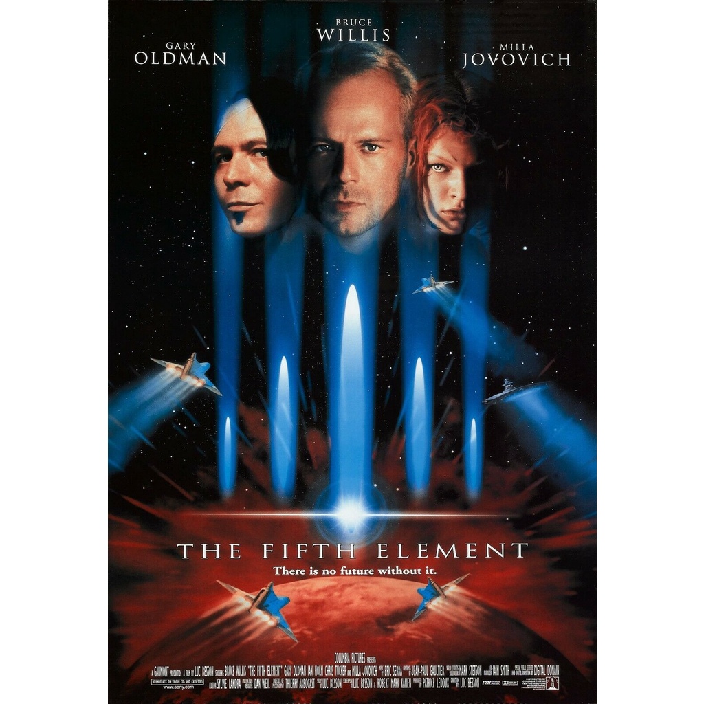 The Fifth Element 第五元素 - 盧貝松 - 美國原版雙面電影海報 (1997年)