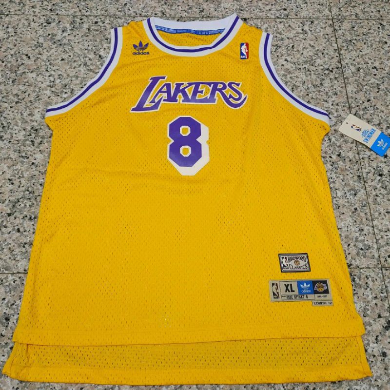 正品 NBA LAKERS 湖人隊 KOBE 球衣 8號 饒舌嘻哈 青年版尺寸L/XL