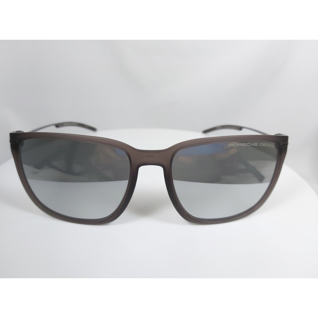 『逢甲眼鏡』PORSCHE DESIGN太陽眼鏡 全新正品 質感深棕方框 水銀鏡面【P8637 B】