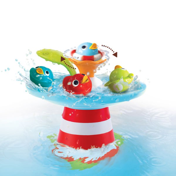 以色列 Yookidoo 戲水玩具-魔法小鴨噴泉/洗澡玩具【麗兒采家】
