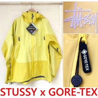 BLACK全新STUSSY x GORE-TEX拼接風PRO連帽風衣外套!登山夾克