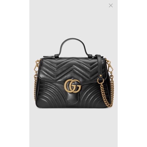 Gucci 小款GG Marmont手提肩背鏈條包