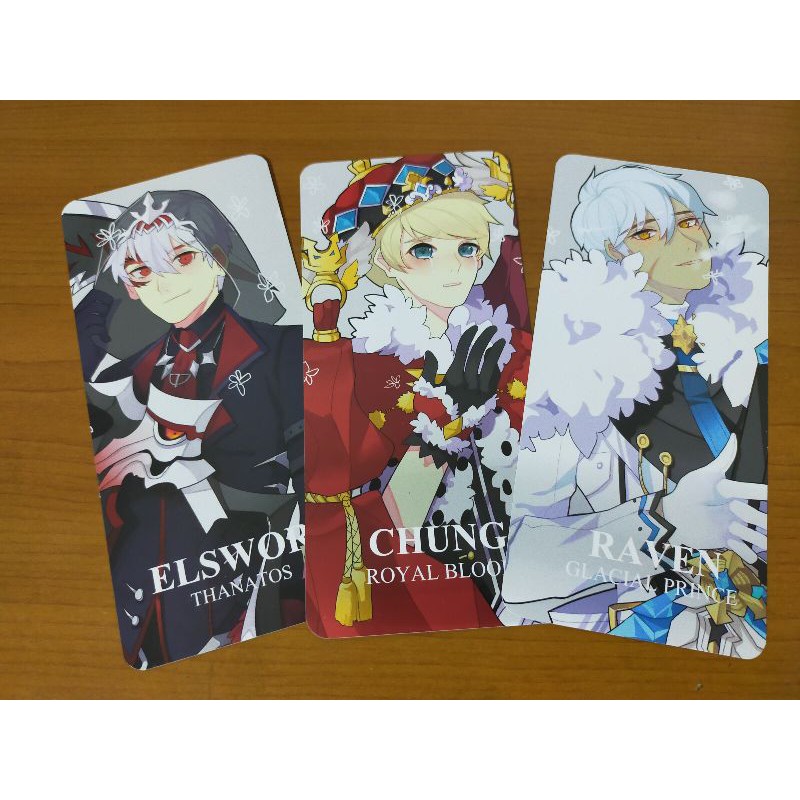 艾爾之光 同人書籤 冰裝版 遊戲周邊 雷文 艾索 澄 冰晶貴族書籤 塔納托斯