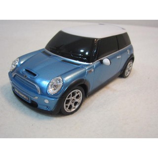 【露天蝦皮便宜免運】 1:24全新MINI COOPER S藍色擬真烤漆原廠授權遙控車(RASTAR瑪琍歐公司貨)