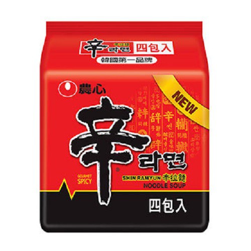 【農心】辛拉麵 120g 4入-City'super