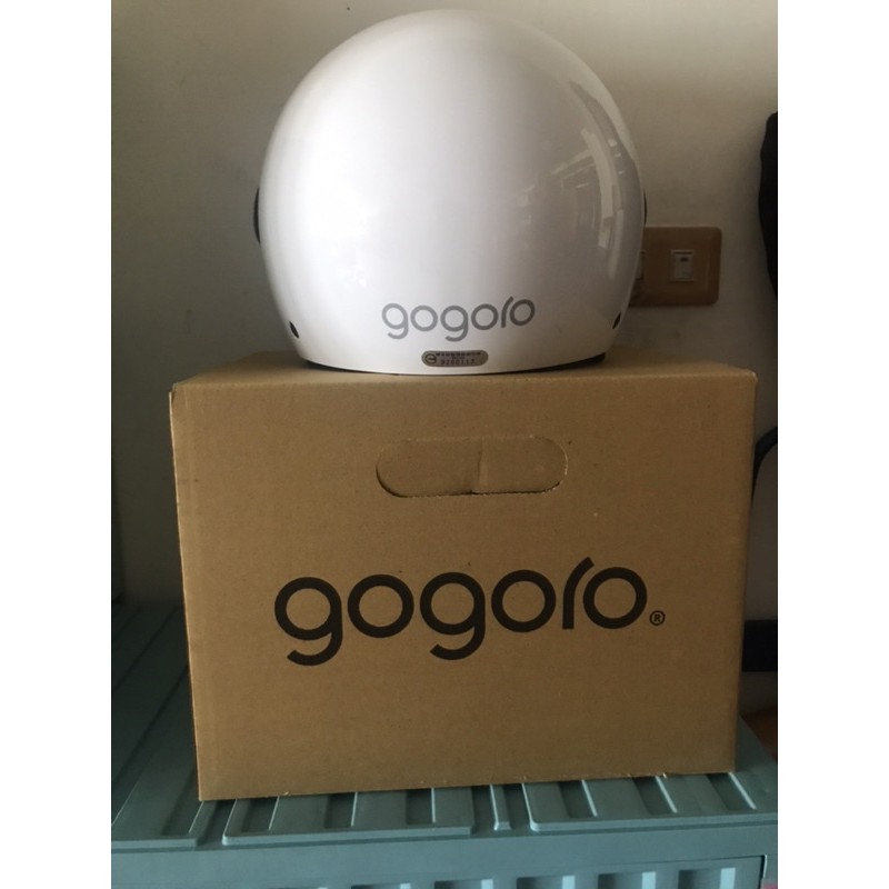 gogoro原廠白色全罩安全帽