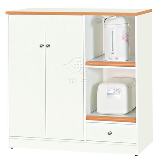 【TC73-03】塑鋼水漾電器櫃雙開門一抽 73KD03 (南亞塑鋼)(下單製做)(桃園以南或東部請詢問運費)