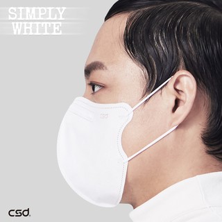 【蝦皮直營特選】CSD 中衛醫療口罩 Simply white 3D白耳帶 30入/盒