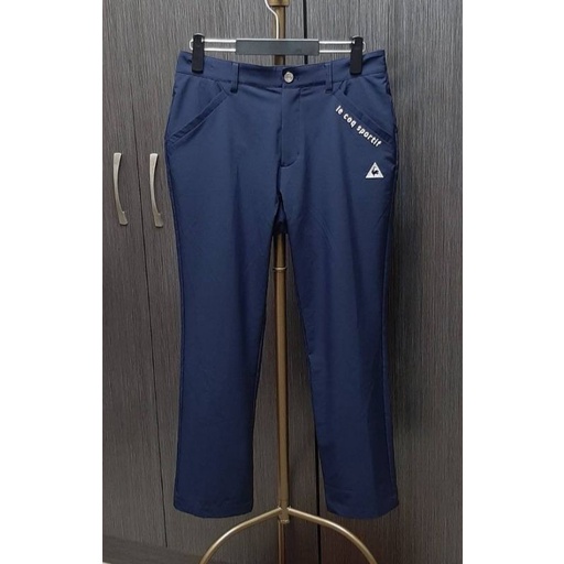 正品LE COQ SPORTIF GOLF高爾夫球 男深藍彈性透氣休閒長褲85號