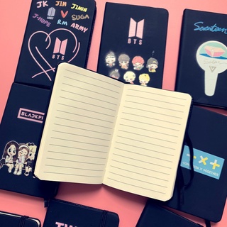 Kpop BTS got7 Twice izone TXT 十七 Blackpink 日記 PU 筆記本袖珍本文具粉絲收