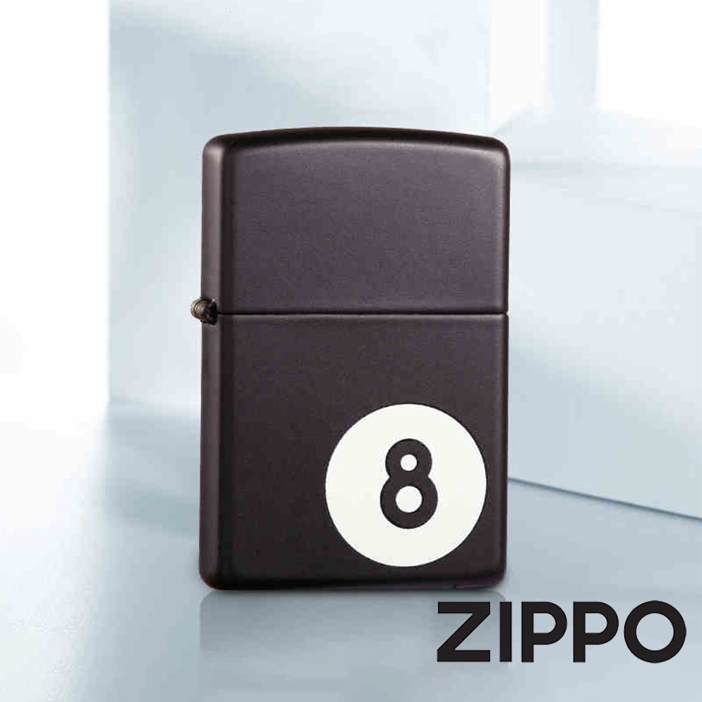 ZIPPO 8號台球防風打火機 美國設計 官方正版 現貨 禮物 送禮 刻字 客製化 終身保固 28432