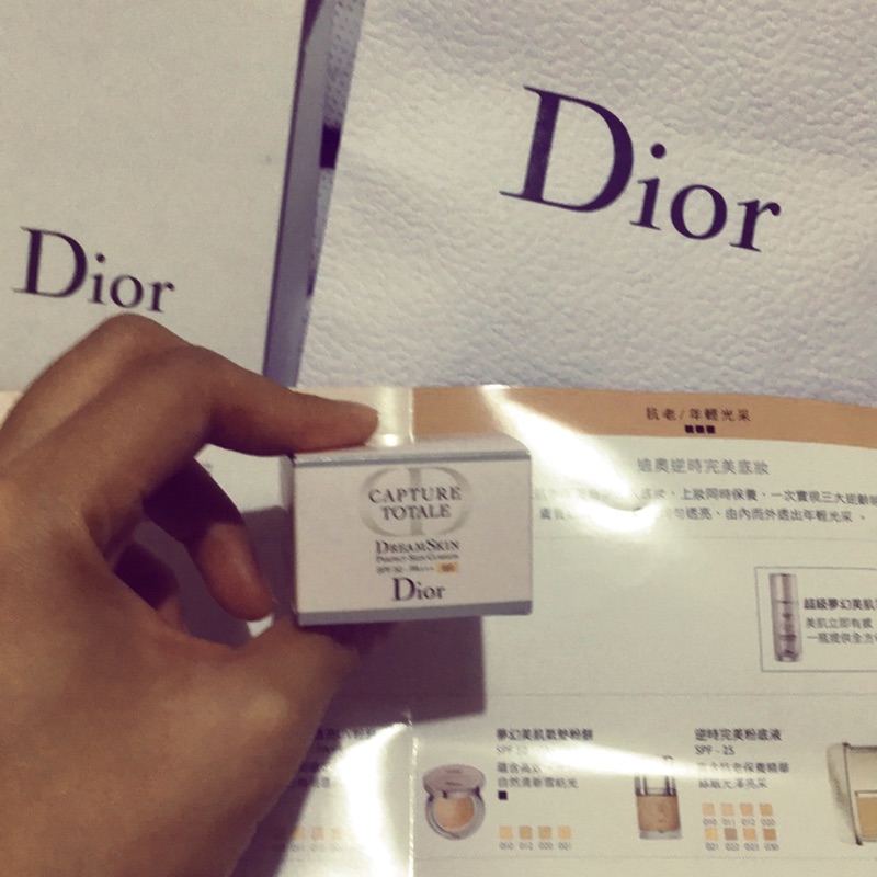 （for Stacy chao )歐舒丹旅行組和Dior 迪奧夢幻美肌氣墊粉餅 4g