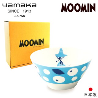 【日本山加yamaka】日本製moomin嚕嚕米彩繪陶瓷碗禮盒1入 (MM033-312)