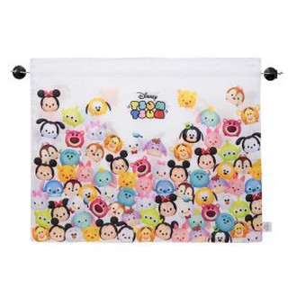 車之嚴選 cars go 汽車用品【dc-70】disney 米奇tsum 車用遮陽窗簾 1入 雙層(單面圖案+反光布)