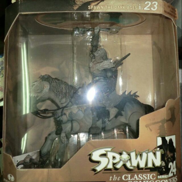 閃靈悍將 SPAWN 24代 全8種(含石像鬼.戰馬等) + SPAWN ROBOTS 機器戰士2人組 合售