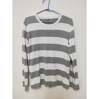 Uniqlo條紋薄長袖 條紋 薄長袖