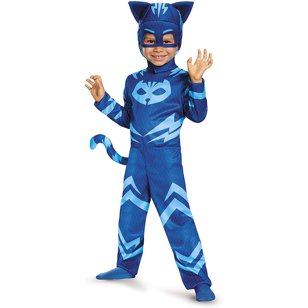 👍正版空運👍 美國睡衣小英雄 PJ MASKS 兒童 造型服 裝扮服 萬聖節  CATBOY 貓小子