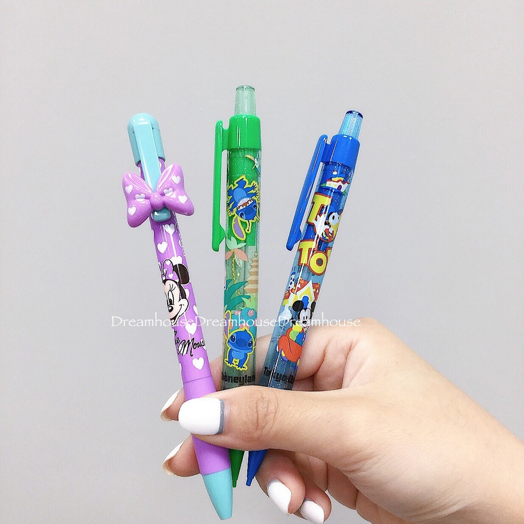 東京迪士尼 米奇 米妮 蝴蝶結 史迪奇 自動鉛筆 自動筆