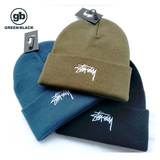 STUSSY FA19STOCK CUFF BEANIE刺繡草寫LOGO 秋冬毛線針織帽 保暖冷帽 男女情侶款