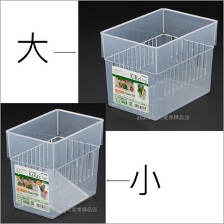 asdfkitty*日本製INOMATA冰箱蔬果分隔盒/食物收納盒/儲物盒-大的無隔板-小的有隔板