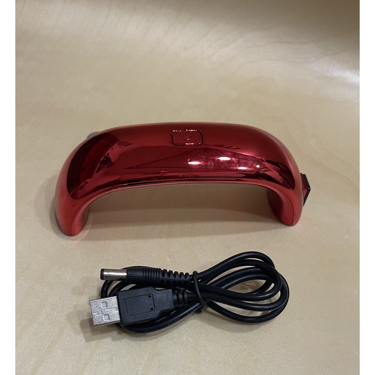 美甲凝膠燈USB插頭 9W 迷你LED燈 輕巧攜帶方便 全新 附一條USB接線