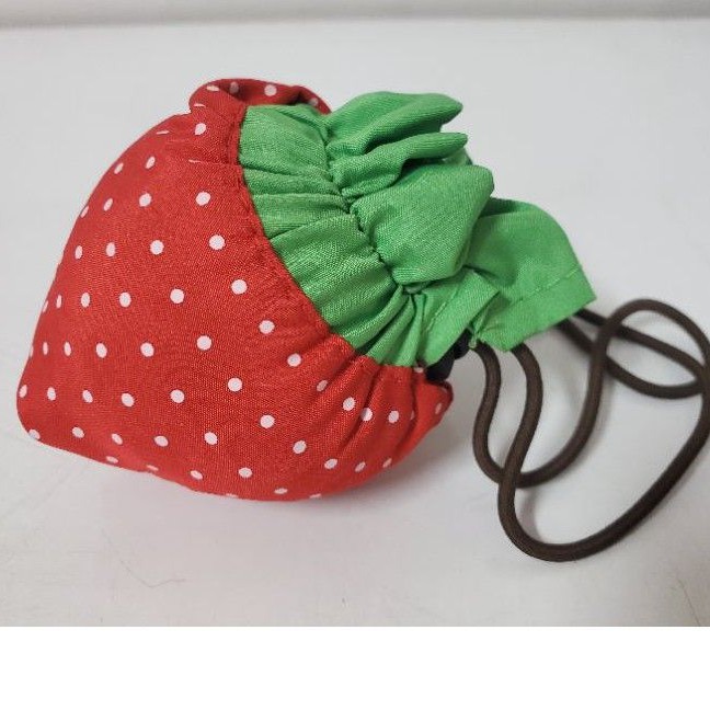 草莓造型收納環保購物袋