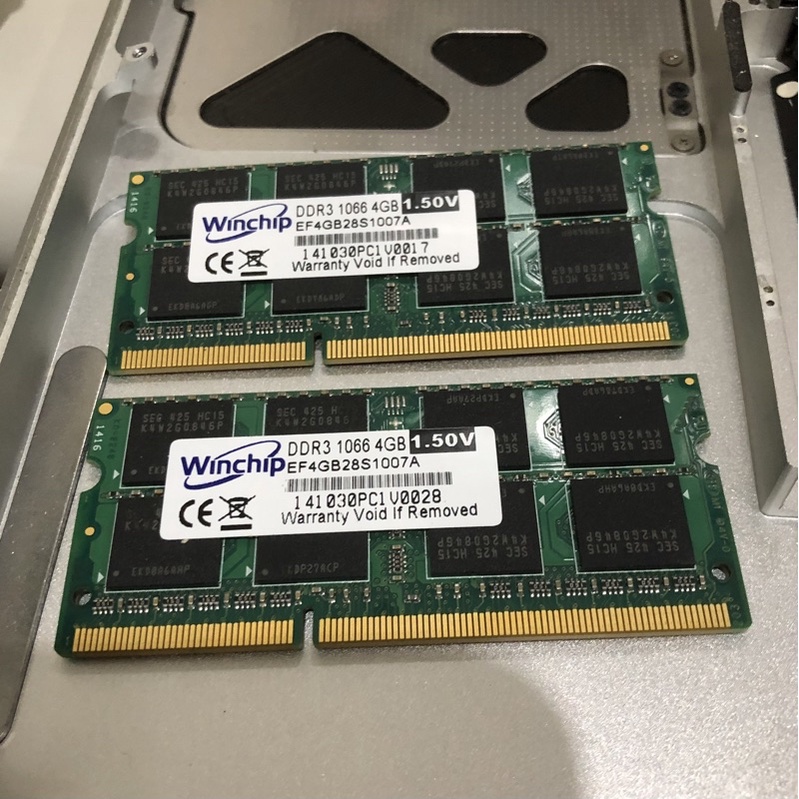 Winchip DDR3 4GB 記憶體 1.5V / Apple MacBook Pro 擴充用