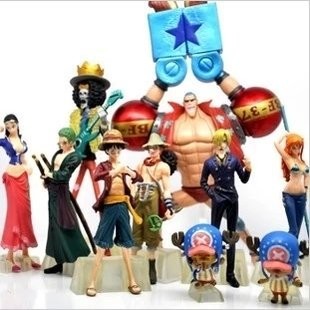 Apps Store 整套售航海王海賊王2年後新世界篇魯夫海賊團草帽小子海賊團全人物10款模型公仔 蝦皮購物