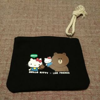 ❤oohlala❤ 全新 HELLO KITTY & LINE FRIENDS 帆布包 手拿包 萬用包