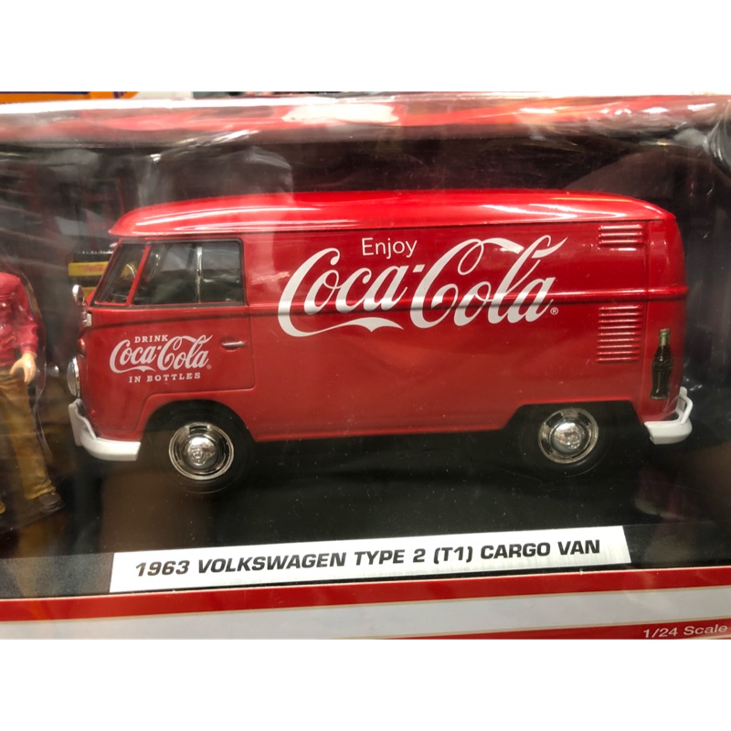 Coca Cola 福斯 T2 比例 1/24 合金車